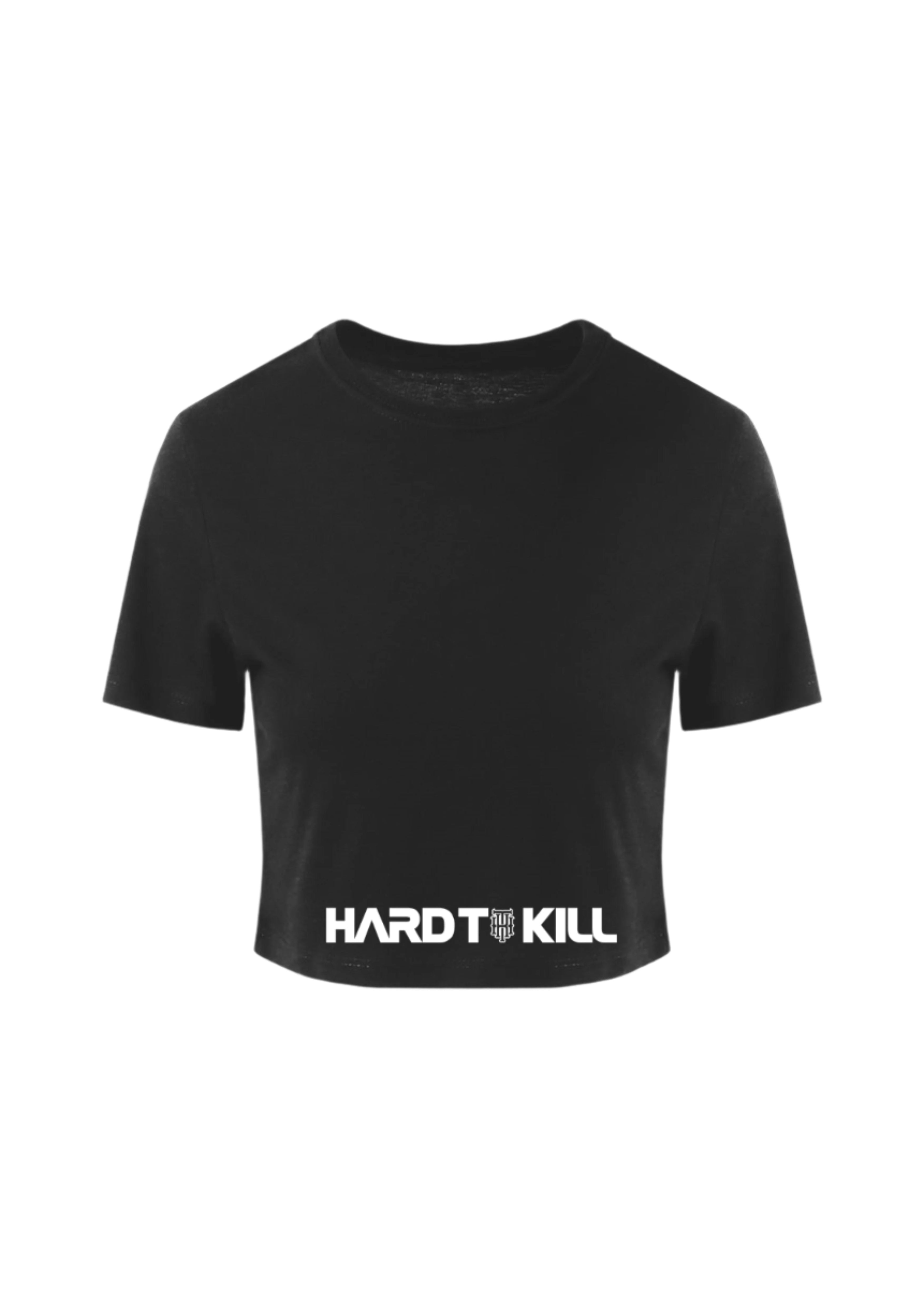 Black Sports Tee | Black Cropped Tee | Hard To Kill